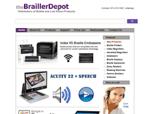 Tablet Screenshot of braillerdepot.com